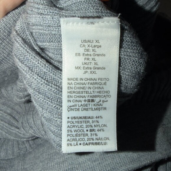 The Drop Ribbed Knit Wide Leg Pants XL Gray High Waist Lounge Travel Style - Picture 7 of 7